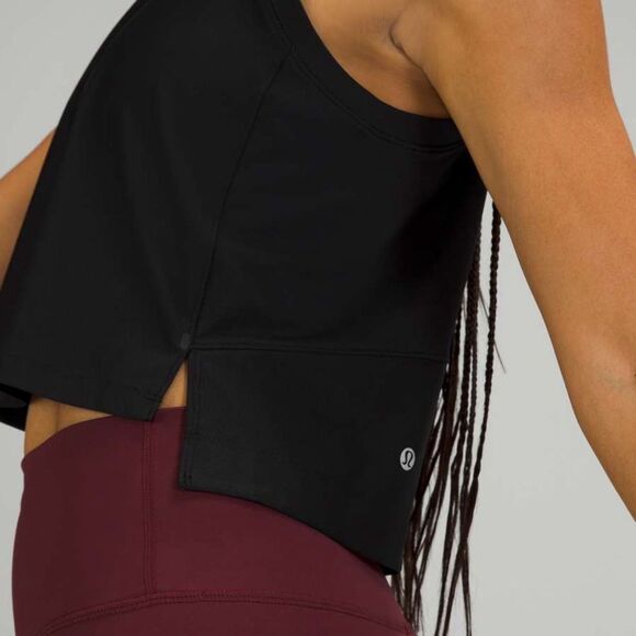 Lululemon Mesh Back Cropped Train Tank Top
| Small | Black - Picture 4 of 12